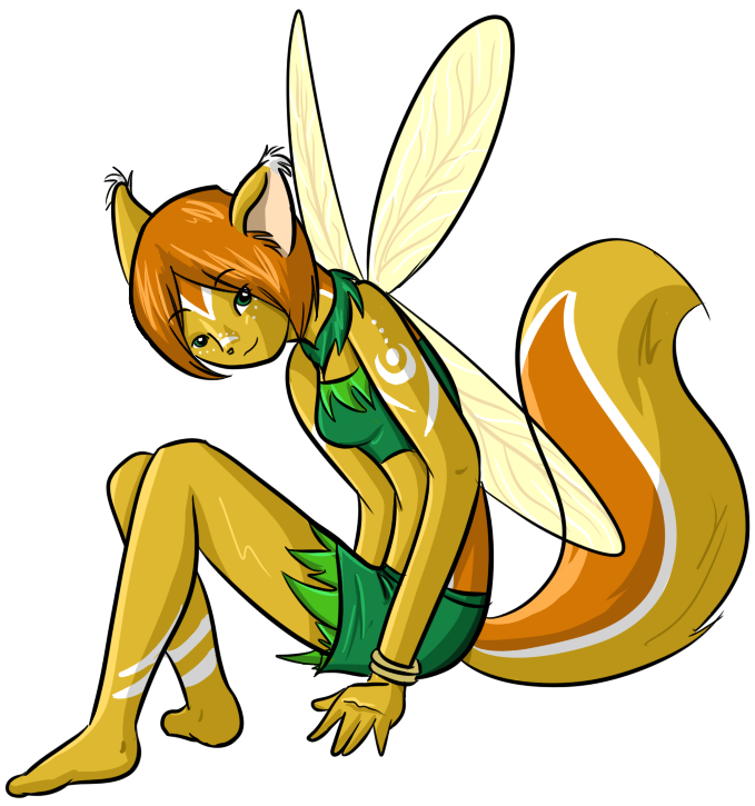 One of my first drawings of Ake. Very reminiscent of her Neopets design way back when.