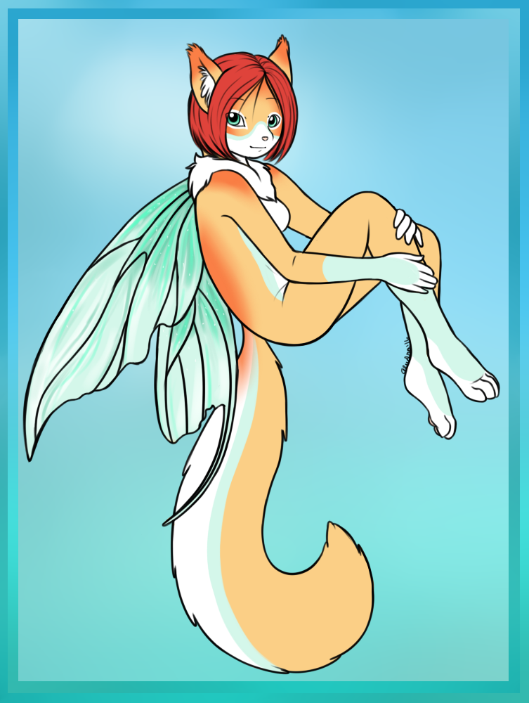 Content Warning: Non-sexual Nudity. Finally, a color palette I approved of for Ake. More vibrant, more balance, with hints of her original markings.
