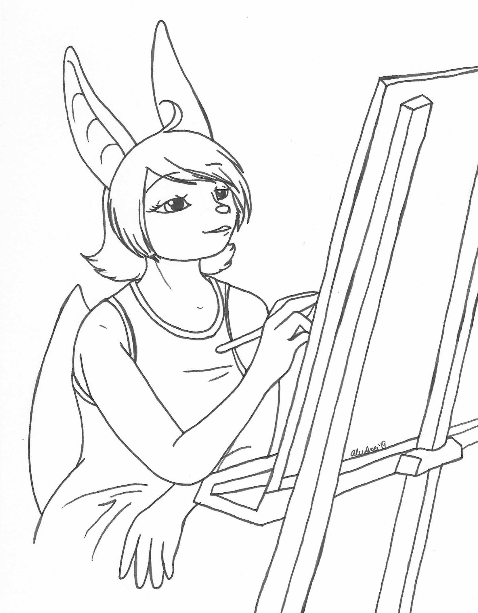 OC-tober art of Bijou with the prompt Tasty. She's inspired by citrus fruits, so she's who fit. Todd might have a different interpretation of the prompt.