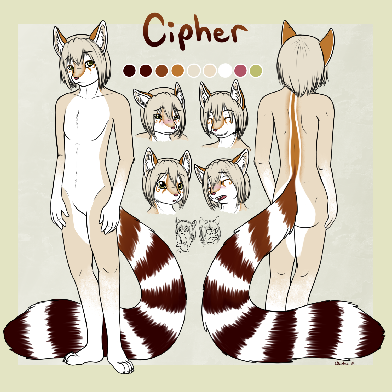 Content Warning: Non-sexual Nudity. Cipher became a pretty popular and fun character to roleplay with others, so I tried to get him a decent refsheet. I got to practice facial expressions, even the super silly Sonic meme ones.