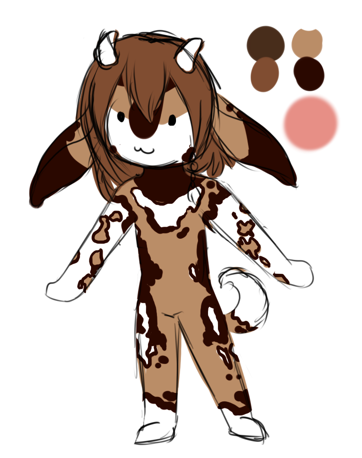 After some time, I finally gave Clover a color palette and markings. The design is inspired by a wild dog's pelt.