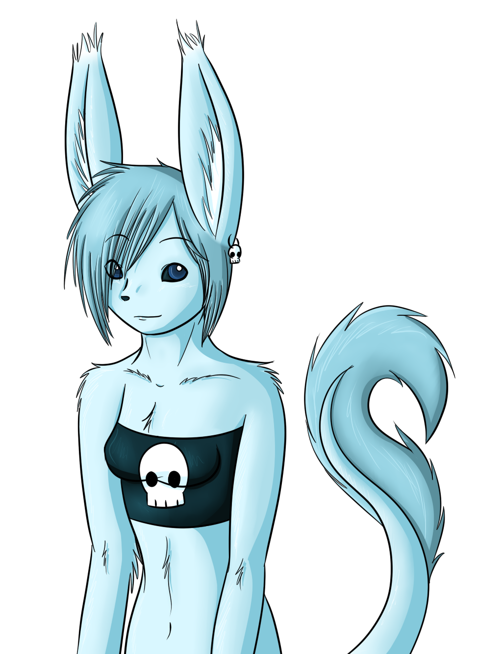 Coda taking on a more appealing design. The big ears suit her, as well as her minimal markings, and those became a staple of her design.