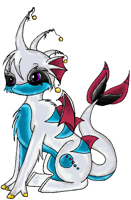 Crimson as her first dragon design. It was difficult getting her pearlescent inspiration down at first.