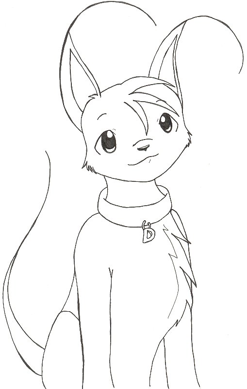 Dash as a quad gelert. At the time I was drawing the Neopets version and an anthro version for each character.