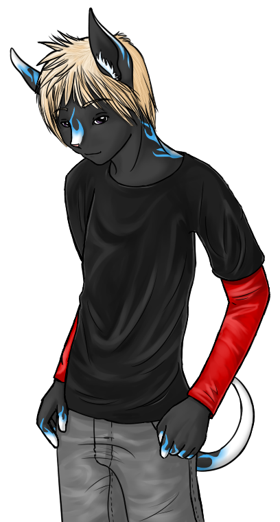 A much needed art update for Dash at the time, though his muzzle is very short. At least his spiky hair finally calmed down.