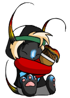It took me a bit of saving up, but I did get another paintbrush on Neopets to make Dash his standard fire color. Little pup was happy to be himself again.