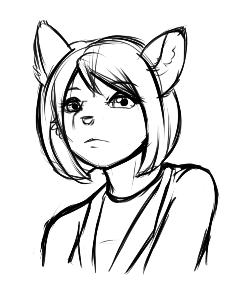 Quick bust shot of Deck. She's so short, but any opportunity she gets, she would probably look down in contempt at anyone who challenged her.