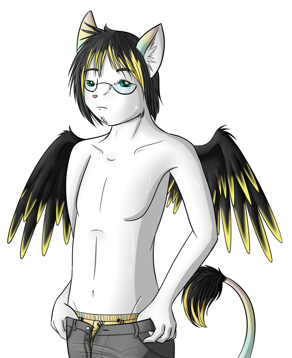 Echo with a bit of color, inspired by his petsite counterpart. Because of the yellow on black highlights, I associated him with bees at the time.
