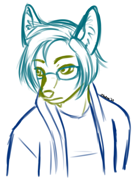 I hadn't drawn Echo in a while, and the OC-tober art was not up to par with my standards, so I had to get him an up to date look.