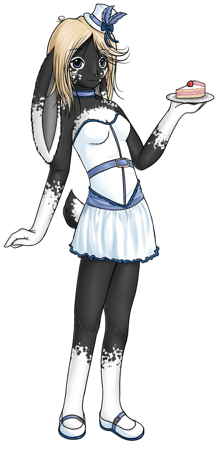 My first official art and design of Emcee. Her design was so aesthetic and iconic, that I still have the customized brush for her spots for any future art.