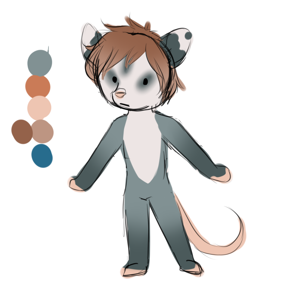 Scribble concept reference for Evander to play with his color scheme.