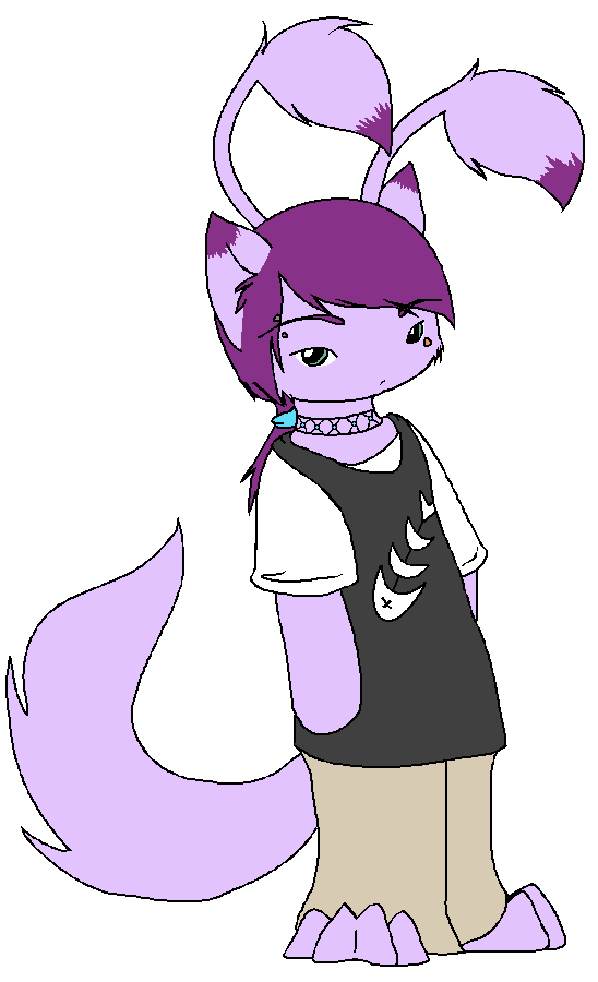 A chibi drawing of a grumpy Fuse.