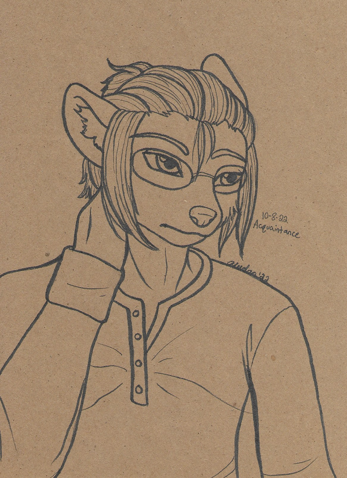 OC-tober art of Grant, with the prompt Acquaintance. Grant isn't one to stick to friendships, relationships, anything. Always just an acquaintance to everybody.