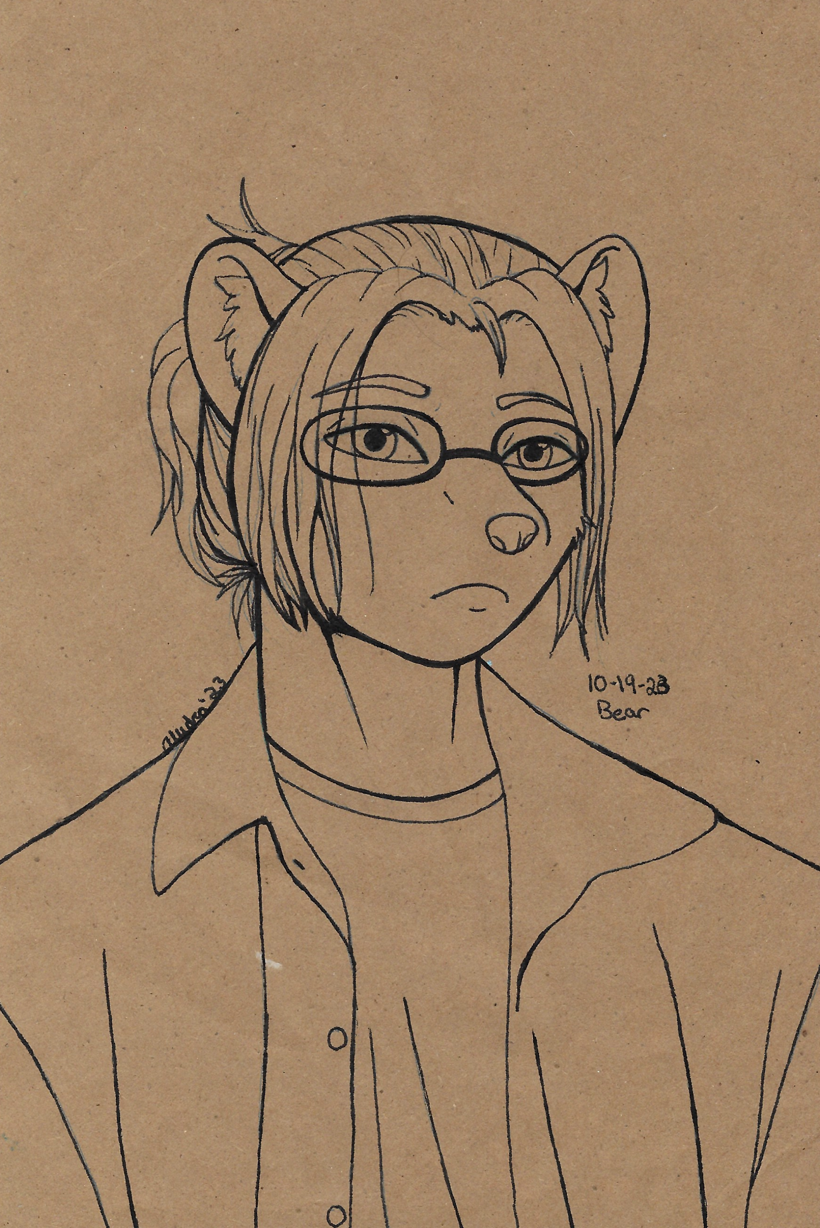 OC-tober art of Grant, with the prompt Bear. Since this guy doesn't get art often enough, I chose him for the prompt over Mocha or anyone else.