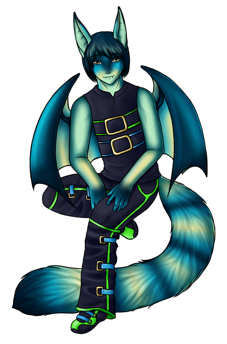 My first concept I did of Grid, that I went absolutely ham on. So much effort put into the shading at the time, making sure I got his colors right. Even his flat colors are wild.
