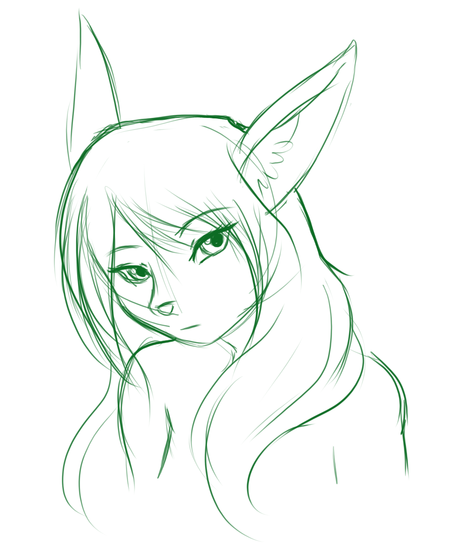 A quick headshot of Ive after not drawing her for several years.