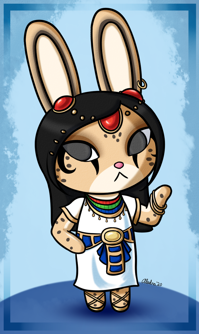 Had a bit of fun one day transforming Jade into an Animal Crossing villager.