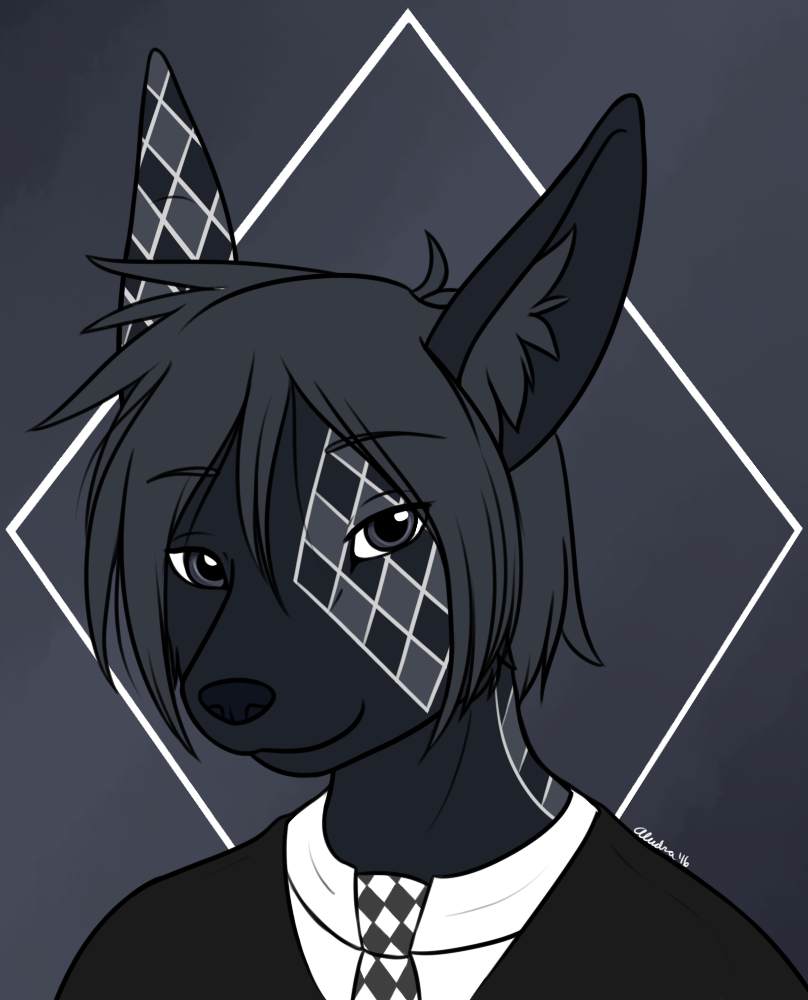 After years of his first drawing, I finally gave Jester a proper fox facial design