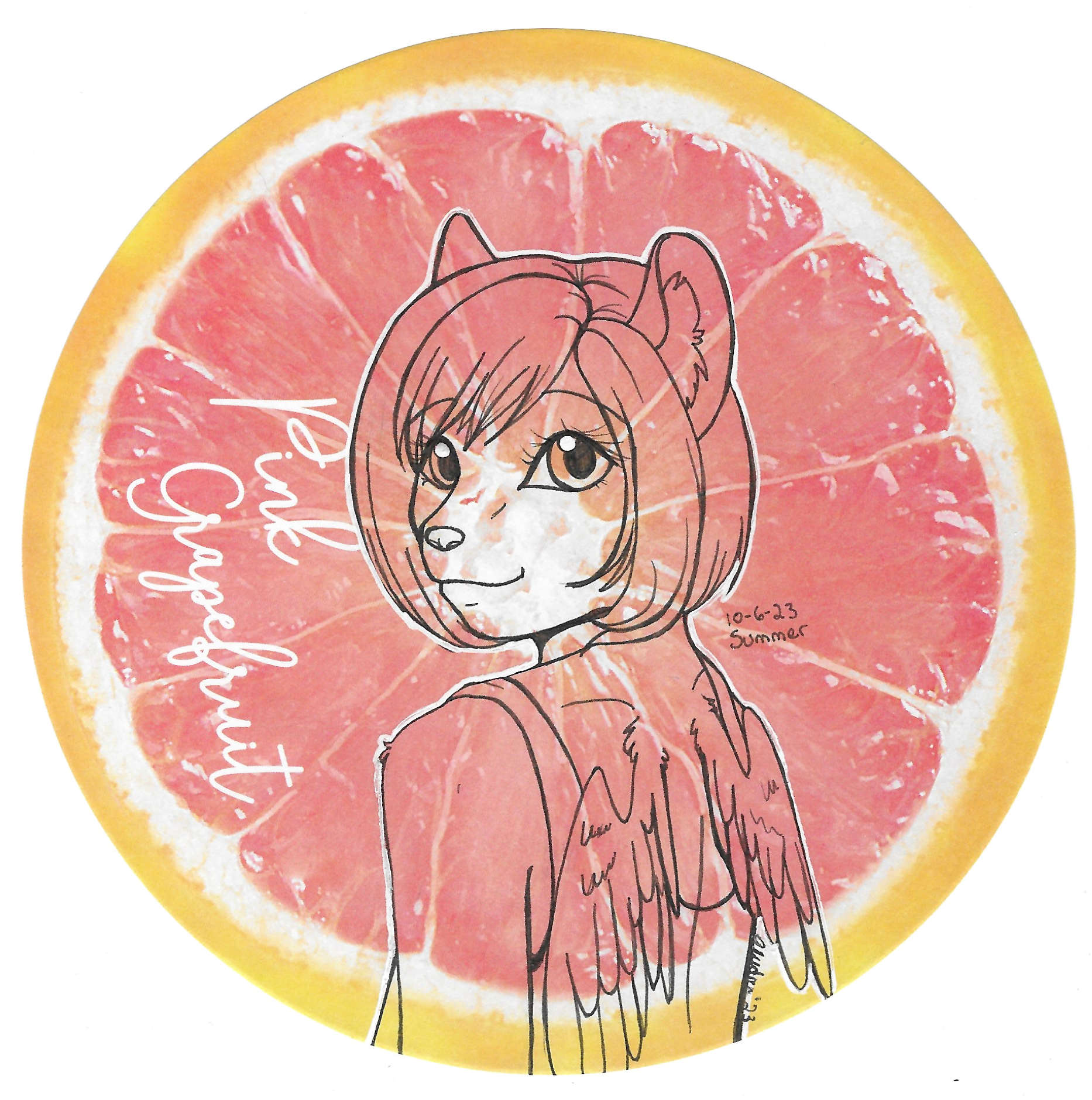 OC-tober art of June, with the prompt Summer. June is my character who represents summer the most, so I had to select her for this prompt.