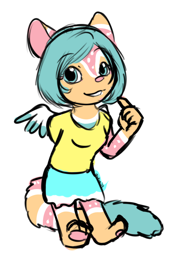 A very quick sketch of a chibi June.