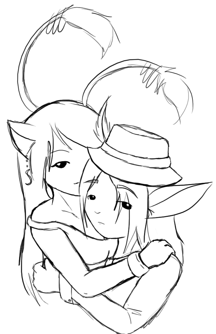 Kitty with another ex, which was a very one sided and short relationship.