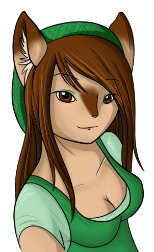 Kitty with another upgrade to her design, this time losing the aisha antennae to distance her from a Neopets design. Making her into a normal cat made it easier to create her character over multiple petsites.