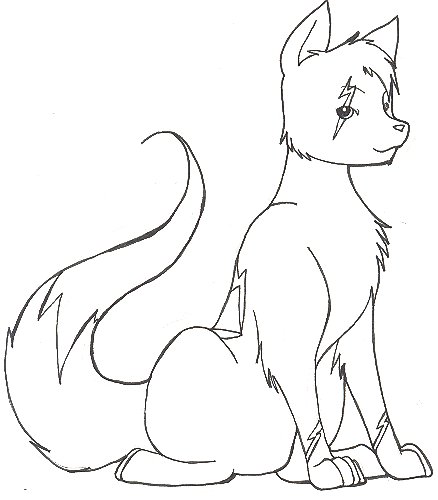 Kodiak in his early days as an electric lupe on Neopets. Back then, his name was Fireice, but I called him Icee.