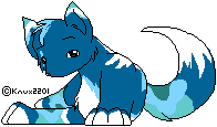 An old makeable I still have of Kodiak on one of my bases. It's wild to think that I was popular on Neopets back in the day with these makeables.