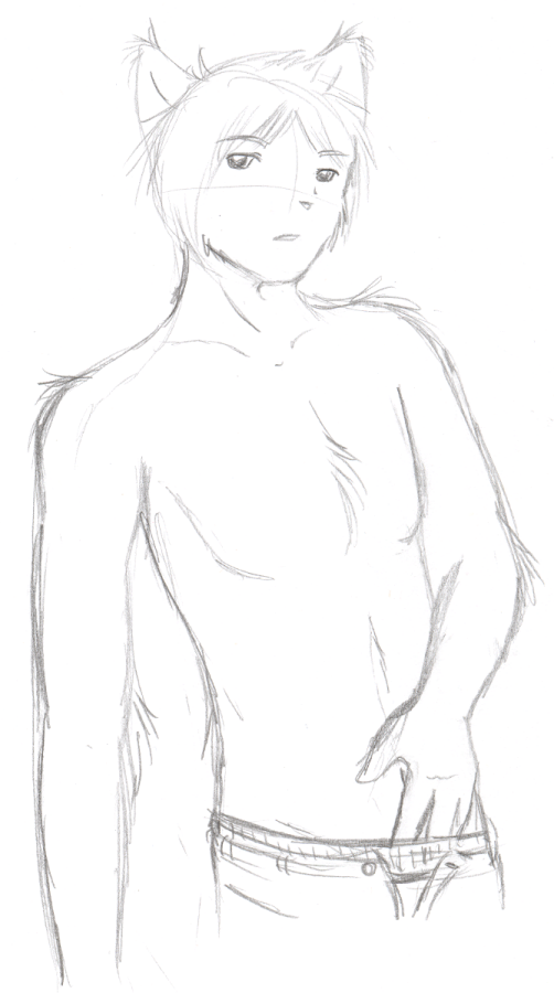 Kou in an attempt to be sexy with his muscular mining self.