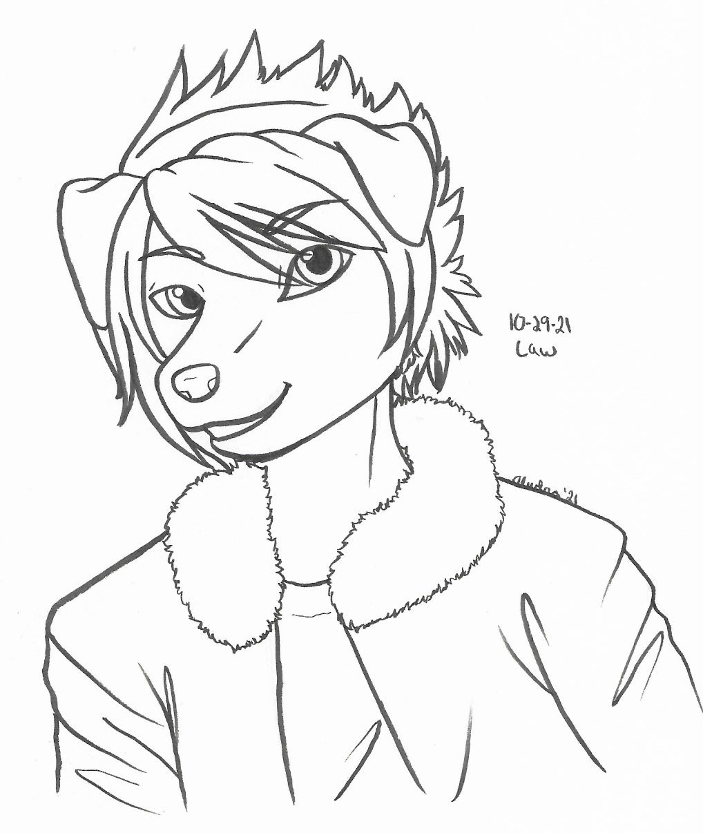 OC-tober art of Lawless, with the prompt Law. I mean how could I not draw Law for this prompt, even if he didn't have a solidified design?