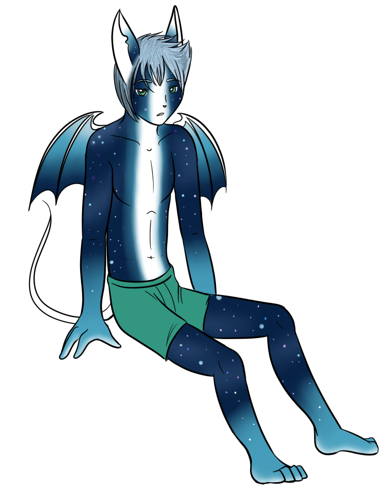 Midas after getting a design overhaul. I really loved the color fade and starry theme, despite not fitting his personality whatsoever.