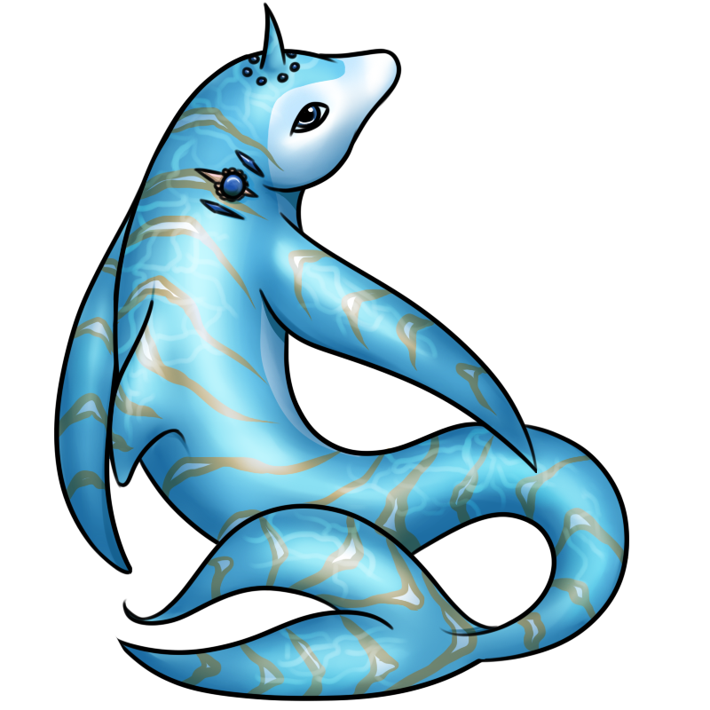Misty as her old Neopets self, where I was testing out a recolor of her markings.