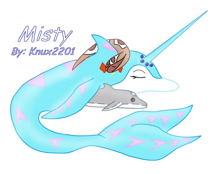 Old Neopets art of Misty.