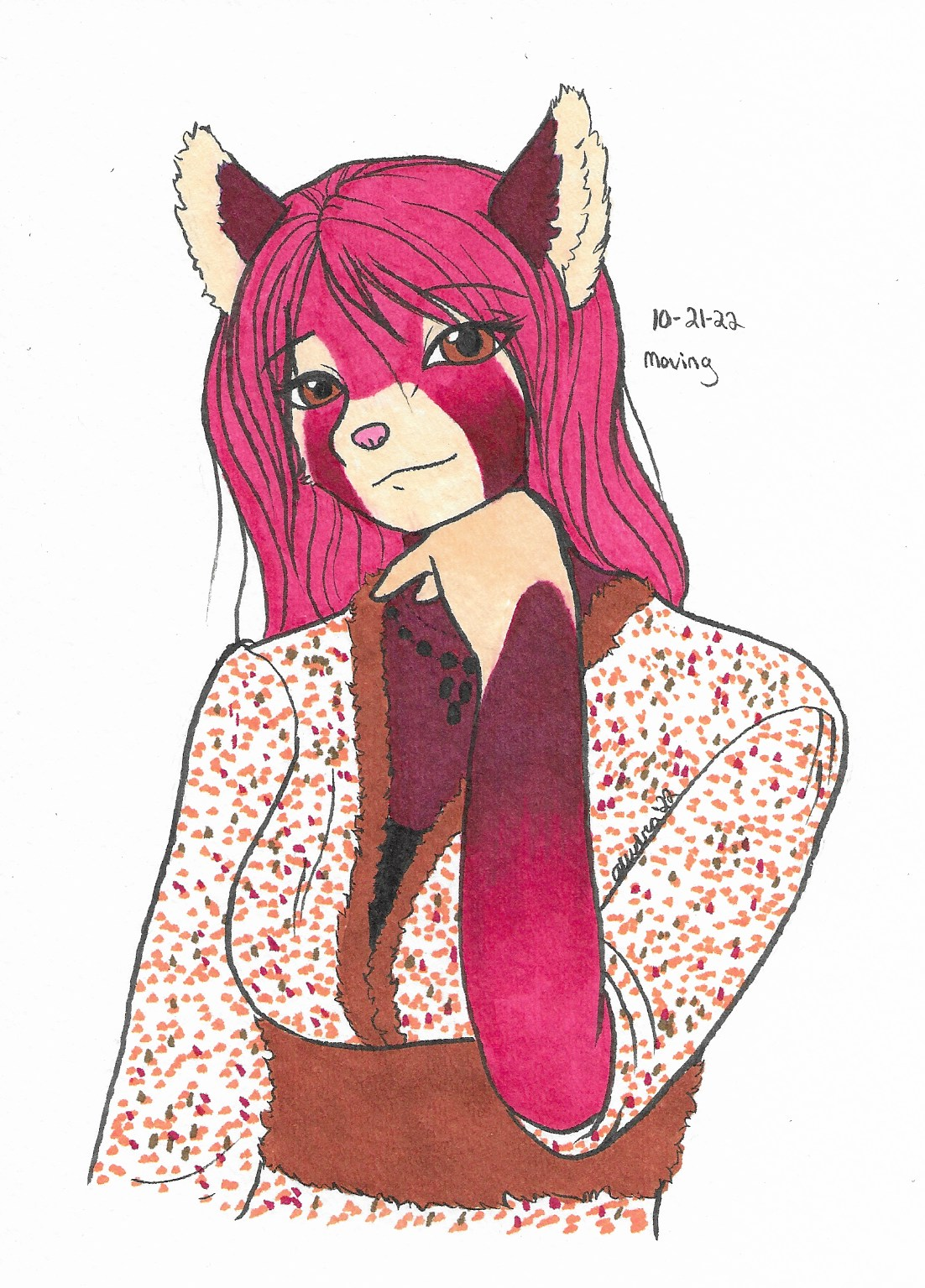 OC-tober art of Muse, with the prompt Moving. I imagine a muse would be someone who could move others, inspire them.