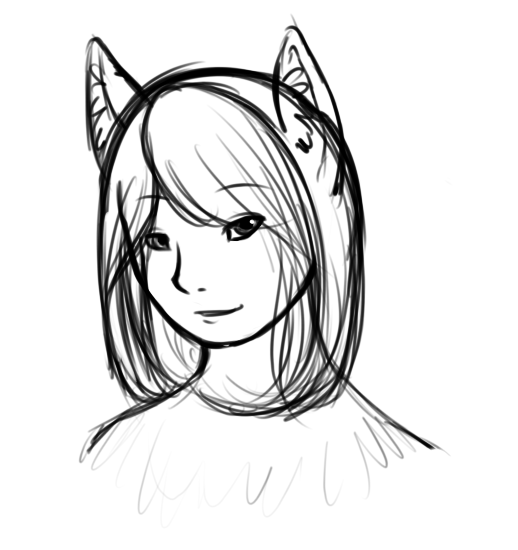 A quick sketch for some Neco ideas, but I wasn't too settled on it.