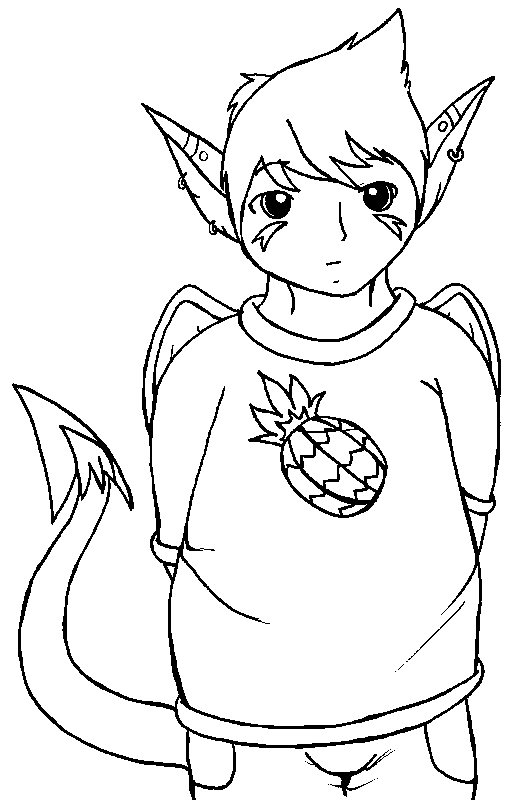 Noku with his hands behind his back, which to me portrayed his shyness for portraits at the time.