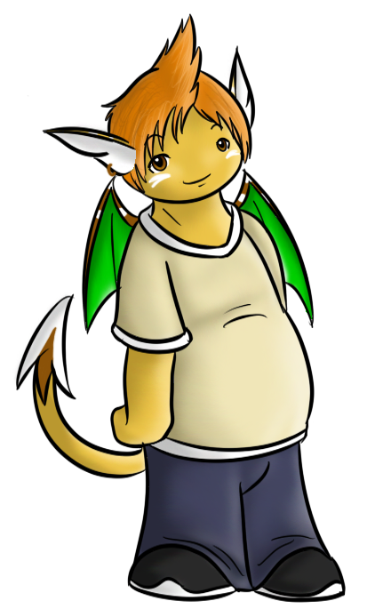A chibi of Noku with some muted colors.