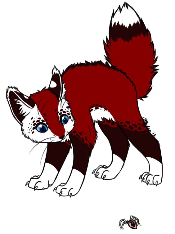 A time when I didn't know if I should draw my characters as animals, humans, or anthros. Regardless, Pique has always been terrified of bugs.