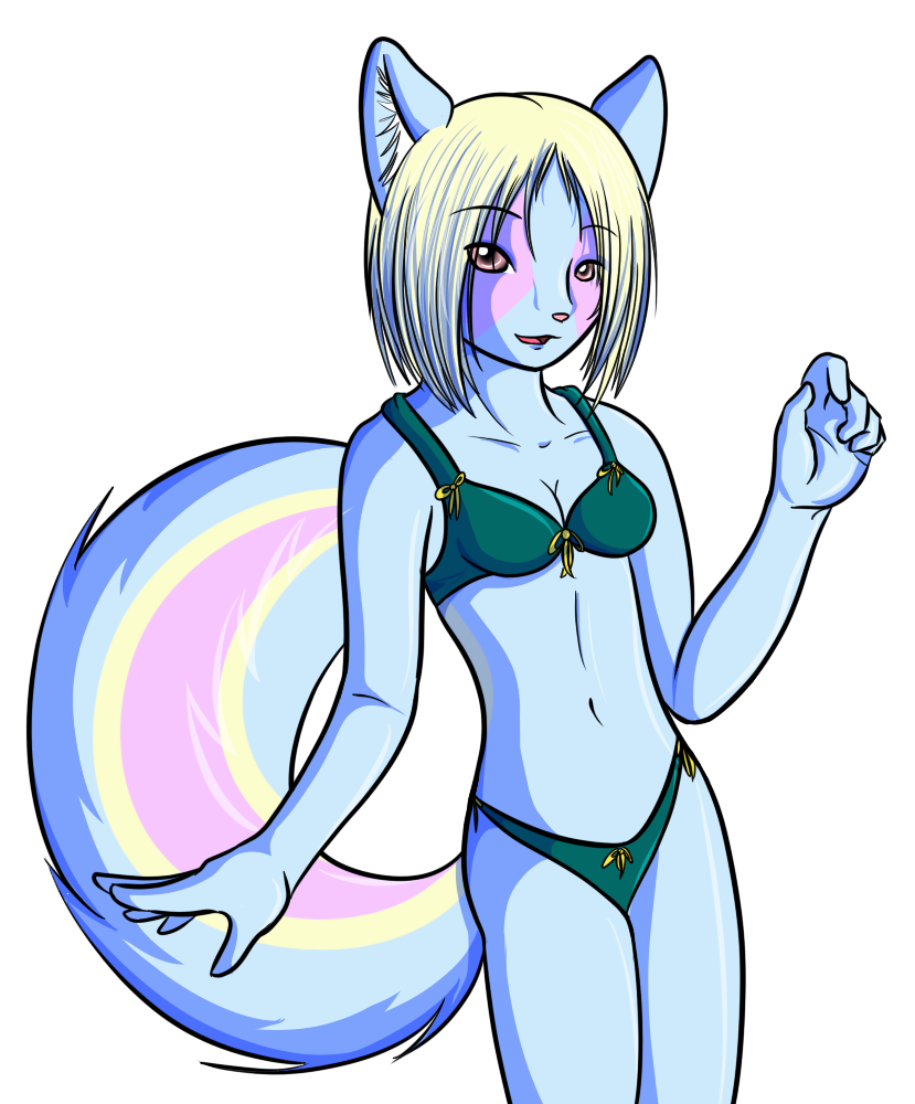 Raz showing off some cute undergarments that she was proud of wearing.
