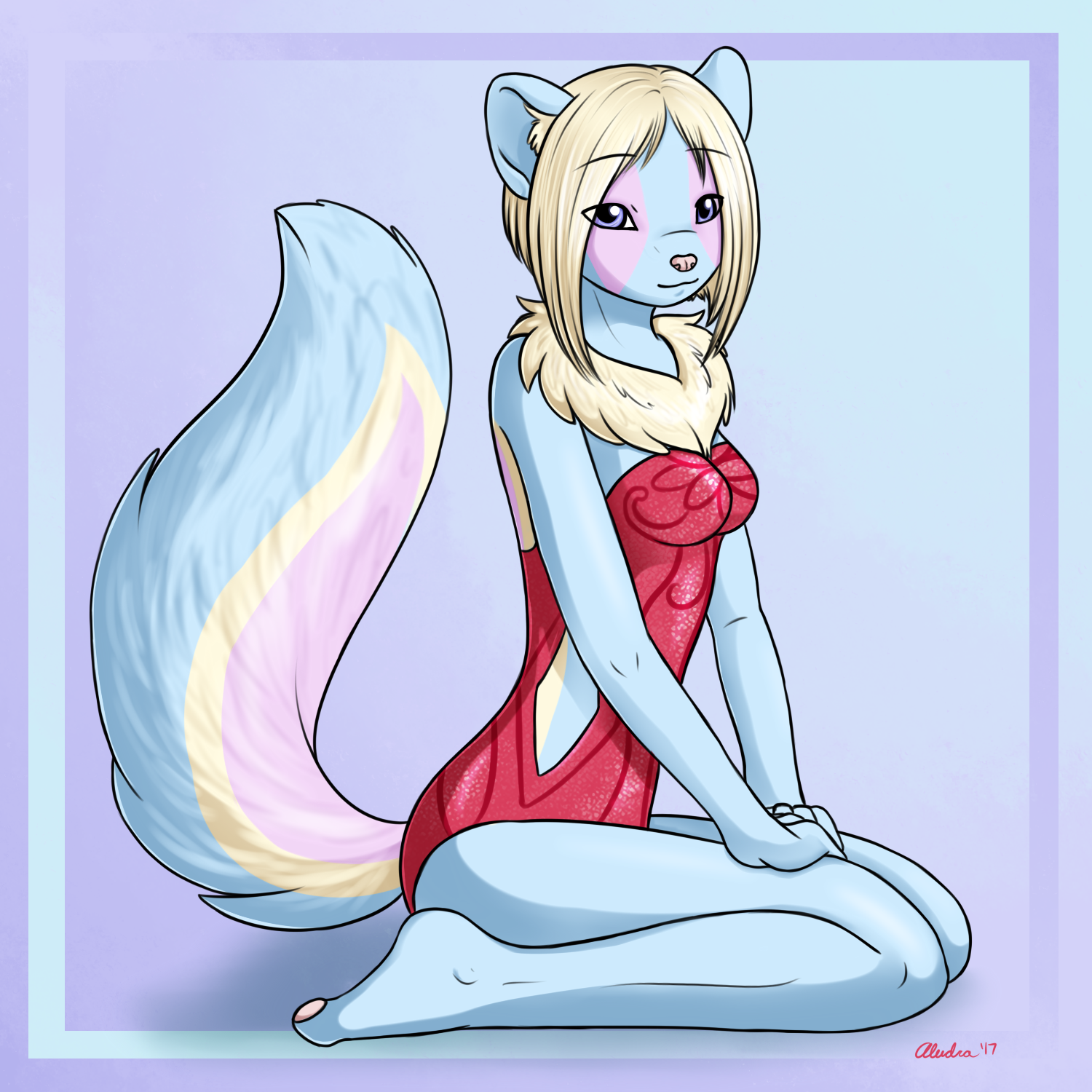 An updated image of Raz, with barely anything changing about her design beyond my increase in art skills.