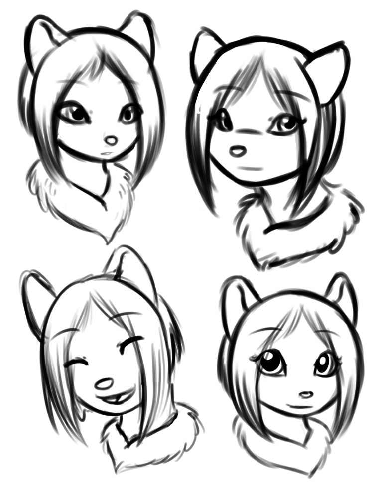 A handful of facial expressions for Raz.