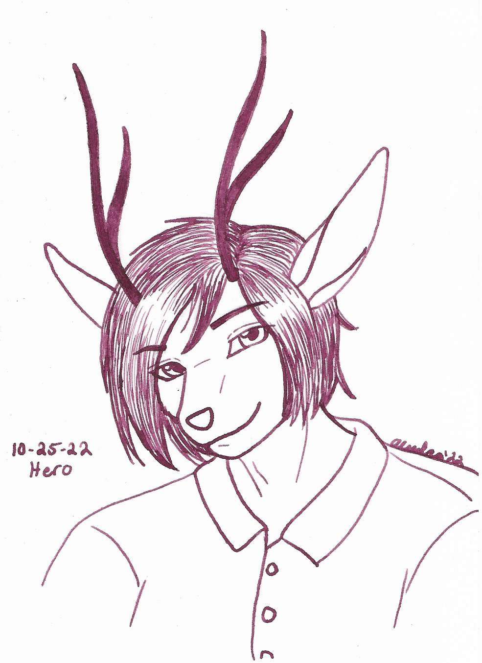 OC-tober art of Revel, with the prompt Hero. With his arrogant personality aside, his bakery has probably helped more people than he can count.