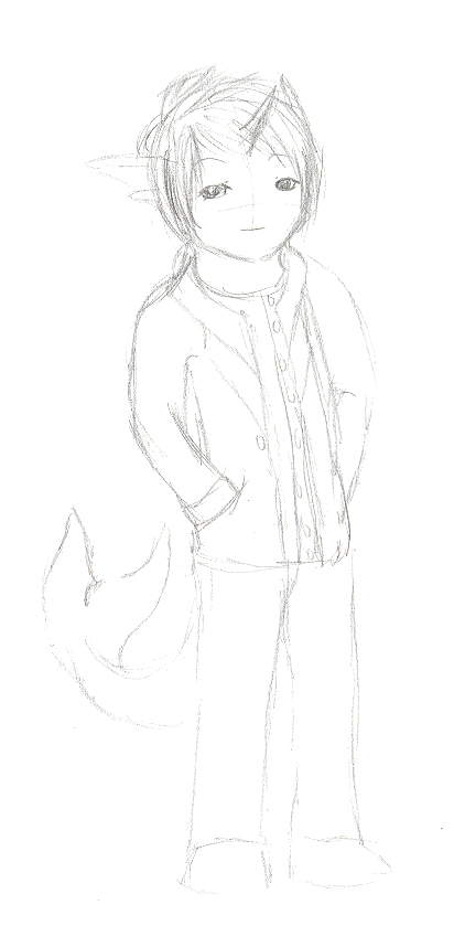 A very quick sketch of a chibi Rino.