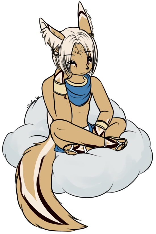 A chibi of a very bored Rook after giving him a redesign.