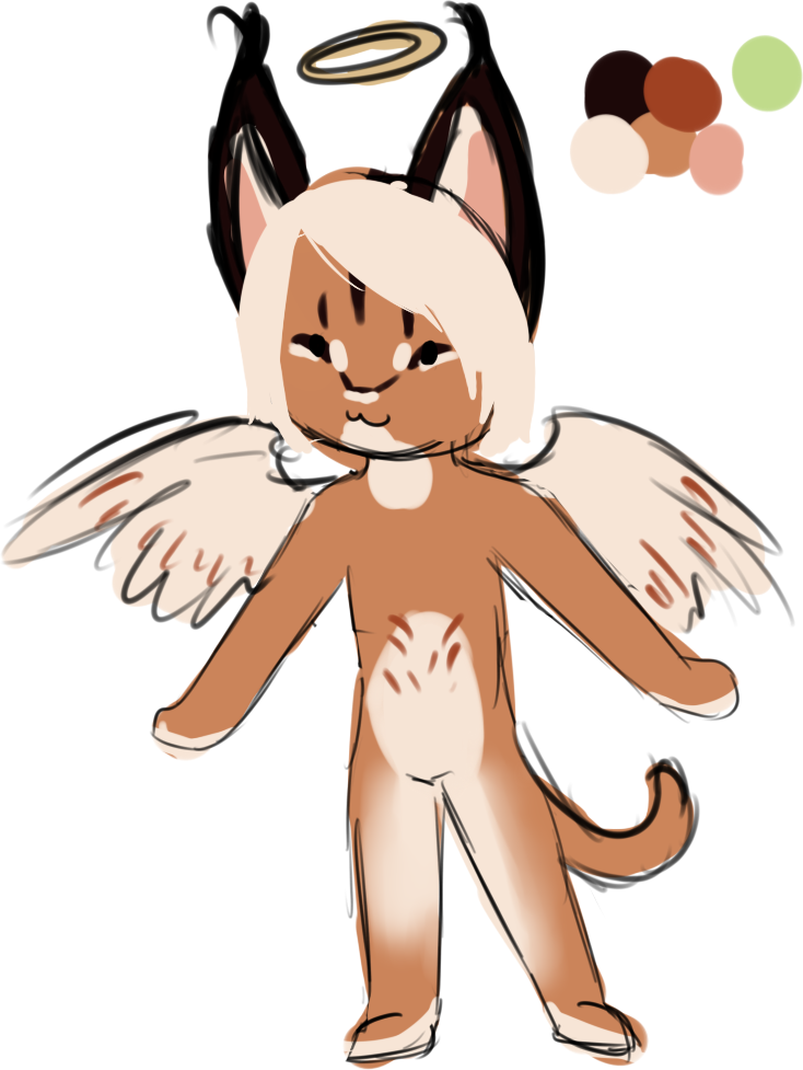 A quick concept of Samiel, which is basically just a caracal. They have gorgeous designs as it is.