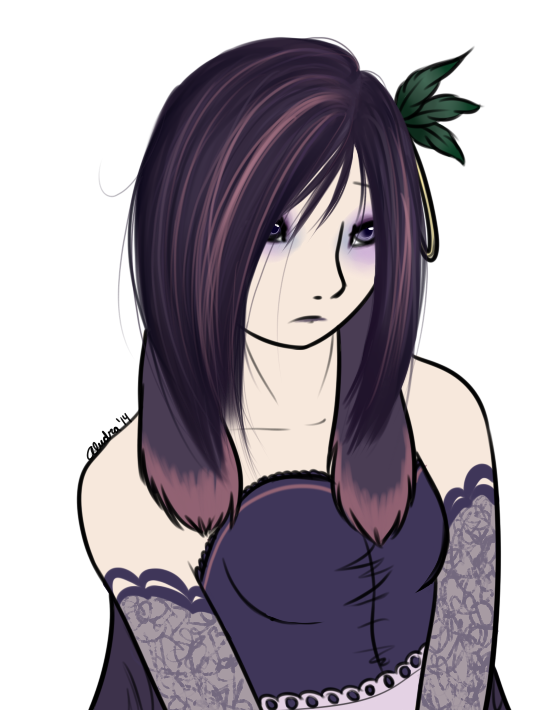 My first concept of Sheol, back when I didn't know if I should draw anthros or humans. It matched the human avatar I made her, but did not match my style enough to be satisfied with.
