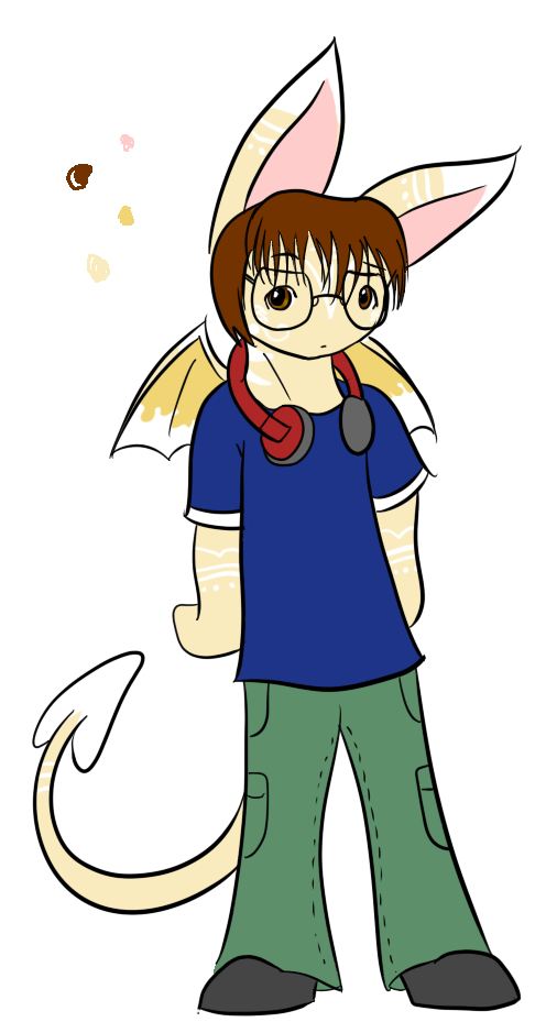 A chibi of Todd as I tried to figure out his markings and clothing style.
