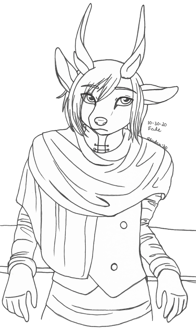 OC-tober art of Yukon, with the prompt Fade. Although it's not shown off here, his markings make a satisfying fade along his entire body, so I picked him for the word.